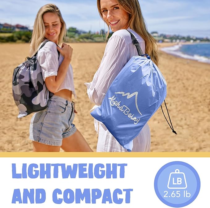 AlphaBeing Inflatable Lounger Beach Chair Accessories Air Sofa Hammock Inflatable Couch for Camping Backyard Lakeside with Compression Sacks Ideal Outdoor Gifts for Adults