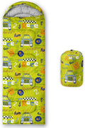 Kids Sleeping Bag for Boys and GirlsMonster Alien Print-Lightweight Warm Portable Outdoor Indoor-Waterproof Cold Weather Resistant Sleeping Bag for Camping Hiking