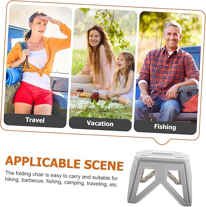 Small Portable Chair Lightweight Foldable Stool for Adults for Camping Fishing Travel Outdoor Activities Easy to Clean Design Versatile Use