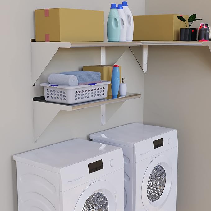 AmGood 24 X 36 Stainless Steel Wall Shelf | Metal Shelving | Garage Laundry Storage Utility Room | Restaurant Commercial Kitchen | NSF