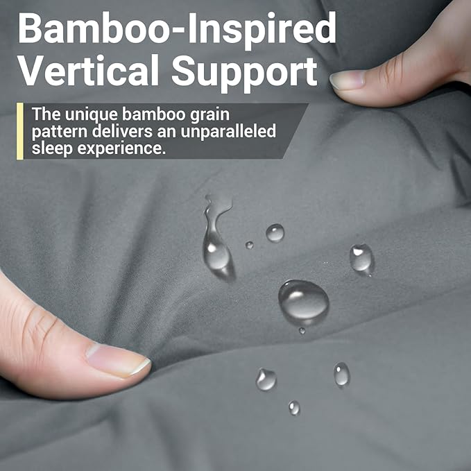Inflatable Camping Sleeping Pad with 8 in Pillow Thick 4.7 Inch Ultralight Camping Pad with Built-in Pump Compact Self Inflating Sleeping Pad for Backpacking Hiking Travel Tent