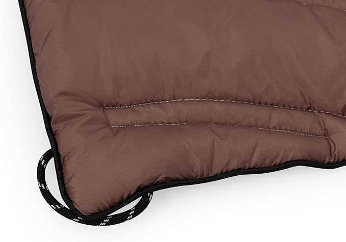 Picnic TIME Aura Outdoor Puffer Blanket Water-Repellent Puffy Printed Picnic Blanket for Camping and Park Large Cozy Outdoor Mat with Drawstring Bag Corner Loops and Pocket (Afternoon Fields)