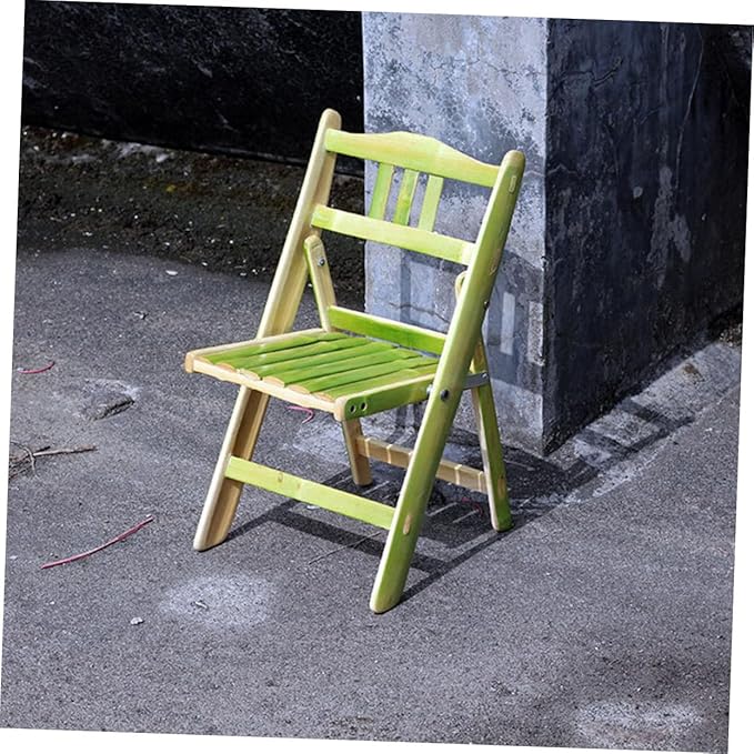 Bamboo Folding Chair Outdoor Beach Chair Comfortable Backrest Strong Stable