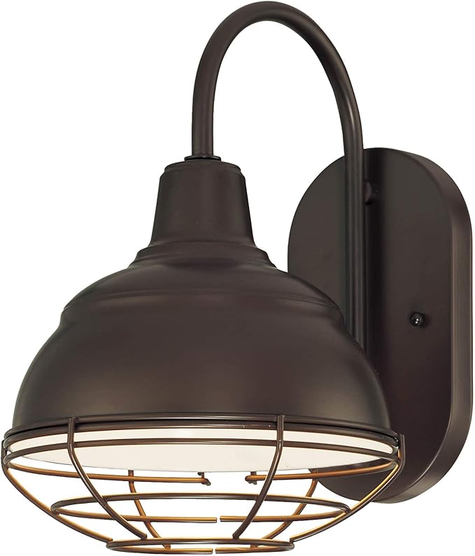 Millennium Lighting RWHWB8-WH 1-Light Outdoor Wall Light with White Finish