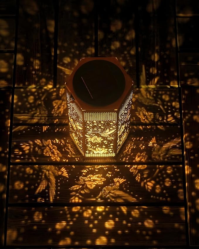 2 Pack Hummingbird Solar Lantern Outdoor Waterproof Outdoor - Mothers Day Gifts for Mom Grandma - Birthday Day Gifts for Women Garden Decor Solar Lights Outdoor