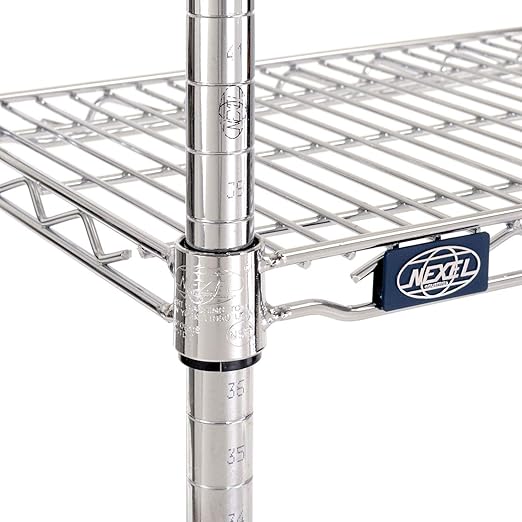 Nexel Additional Wire Shelf for Wire Shelving Units 600-800 lb Capacity 36W x 36L Chrome Finish