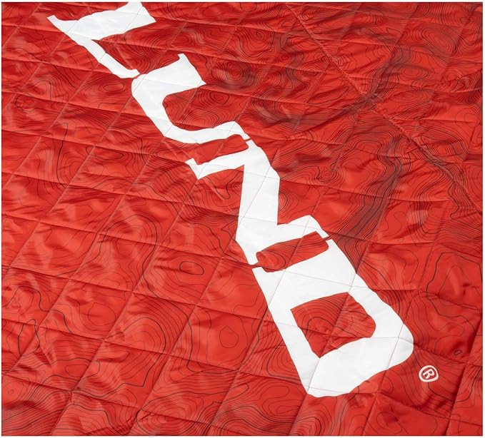 Lund Logo Travel Blanket w/Water Resistant Fabric - Blue &amp Red LUN-63005