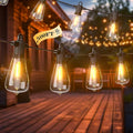 FOOMAN LED Outdoor String Lights 500FT Outside Waterproof Hanging Patio Lights with 250+10 Shatterproof ST38 Edison Bulbs 2700K Warm White Dimmable Light for Back Yard Porch Party Gazebo Bistro