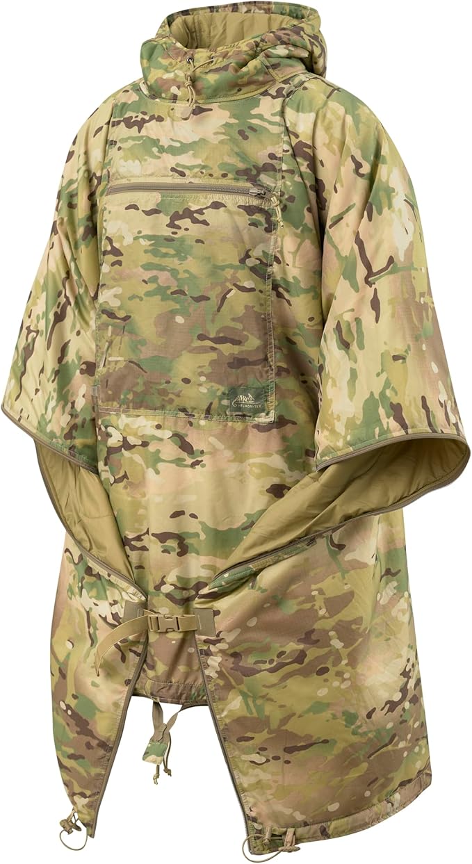 Helikon-Tex Swagman Roll Military Poncho - Multi-purpose Poncho &amp Emergency Poncho - Survival Gear - Woobie Blanket &amp Jacket