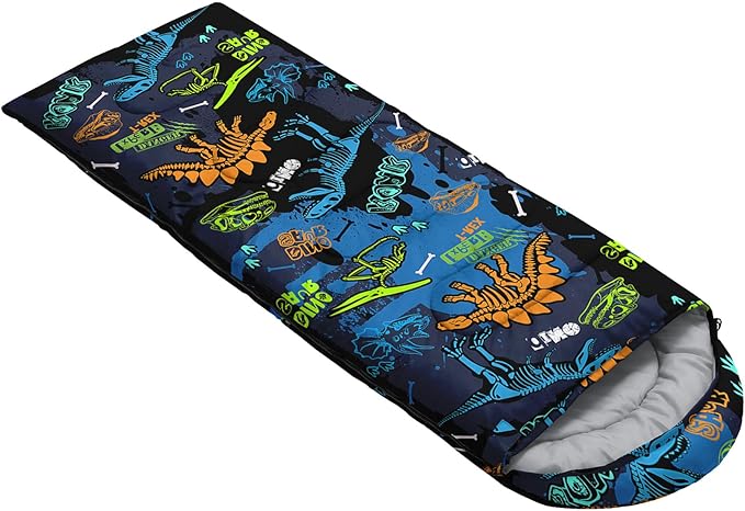 Kids Sleeping Bag for Boys Girls3D Basketball Print-Lightweight Warm Portable Outdoor Indoor-Waterproof Cold Weather Resistant Sleeping Bag for Camping Hiking