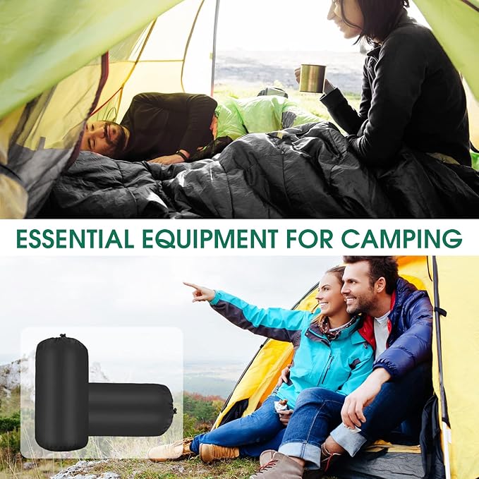 Tudomro 16 Pack Bulk Sleeping Bags for Adults Lightweight Waterproof Camping Sleeping Bags with Compression Sack for Camping Backpacking Hiking Travel Emergency Use