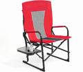 Camping Chairs Oversized Portable Folding Chair with Side Table Collapsible Chair Suitable for Outdoor Beach FishingTripPicnicLawn. (Red)