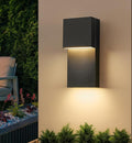 tewei Modern LED Outdoor Wall Sconce 20W Exterior Lighting Fixtures Black Outside Lights for House Integrated LED Outdoor Wall Mount Lights for Front Porch Garage Warm White 3000K 1 Pack