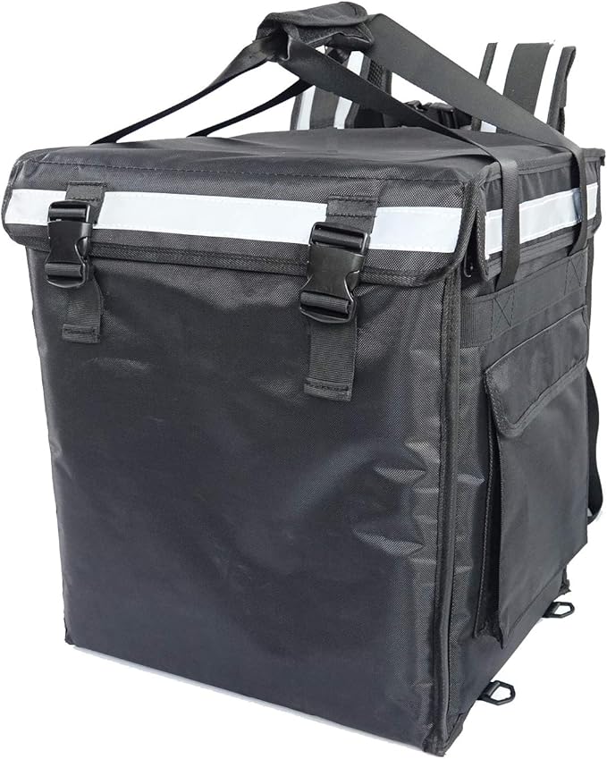 PK-66V: Insulated Food Delivery Backpack16 L x 12 W x 18 H Top LoadingTake Out Bag Thermal Delivery Bag Pizza Delivery Backpack Matte Waterproof Middle