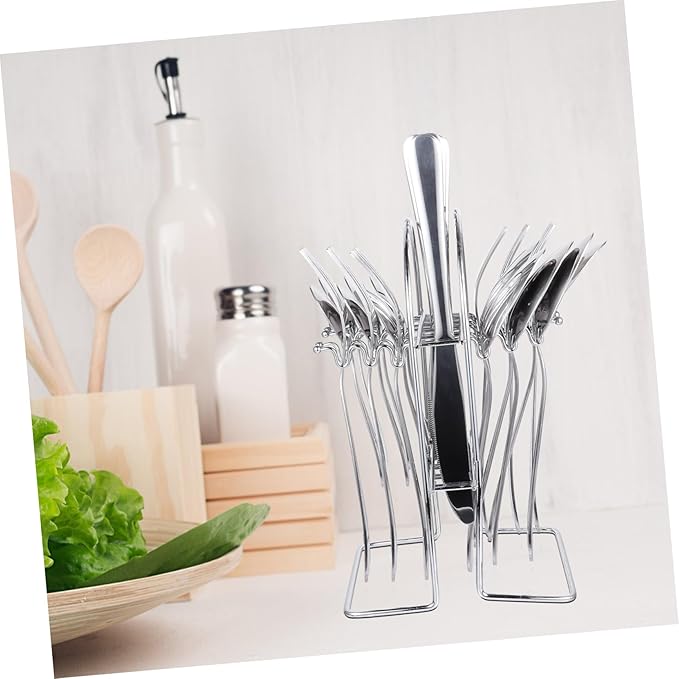 HEALLILY 1 Set Stainless Steel Tableware Modern Cutlery for Home Outdoor Travel Dining Lightweight Dishwasher Safe Elegant Mirror Finish present for Friends and Family