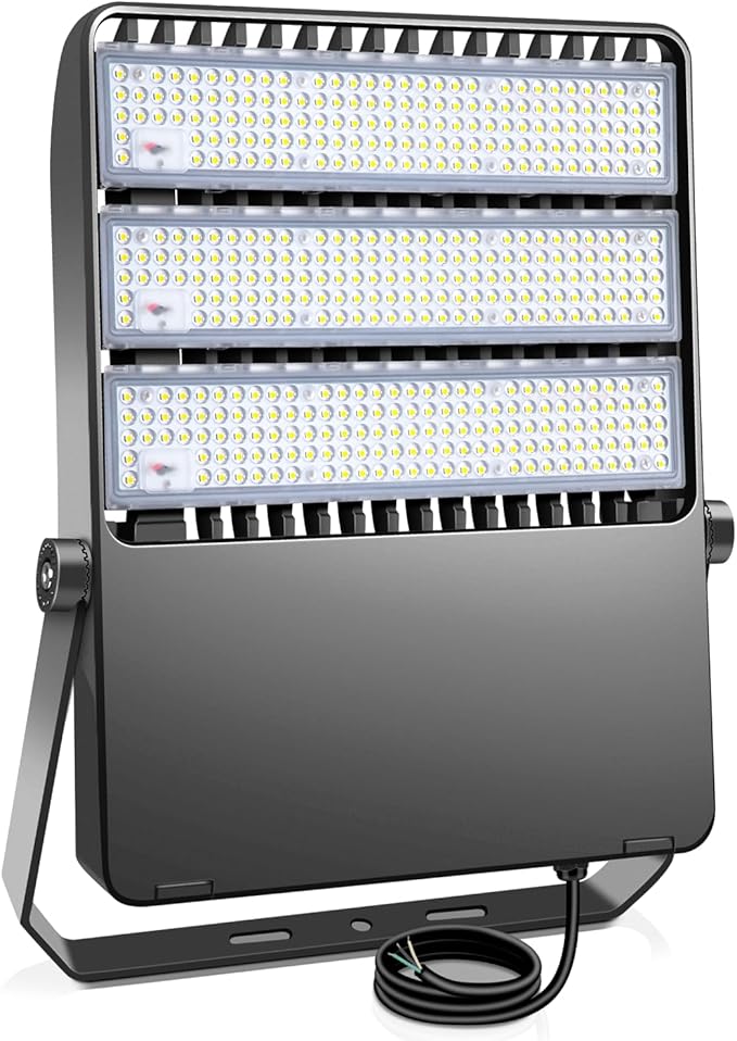 ledmo LED Flood Light Outdoor 360W 50400LM Stadium Lighting IP65 Waterproof 5000K Daylight Commercial Lighting for Large Yards Parking Lots Sports Fields Arena (Easy Hardwired Switch Control)