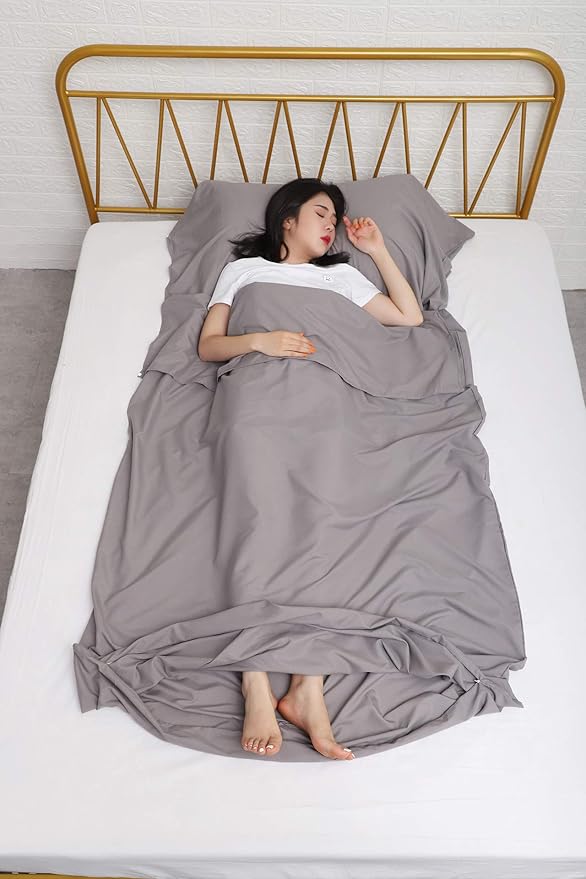 JITTY Sleeping Bag Liner Travel Sheet for Business Camping Backpacking Hiking Mountain Climbing Home Hostels Train 83x45