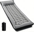 Camping Sleeping Pad Extra Thick 6 Inch Camping Mat with Built-in Pillow &amp Foot Pump Ultralight Inflatable Sleeping Pad for Backpacking Hiking Travel Tent(Gray)