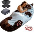 Cat Sleeping BagAdorable Cat Envelope Sleeping Bag2026 New Washable Warm Blanket for Camping and Home Lounging68.9x31.5 Inch