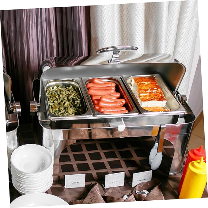 Commercial Steam Pans Set Perforated Deep Pan Stainless Steel Serving Tray Food Container