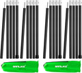 SAN LIKE Aluminum Tent Poles for Tarp - 75in Collapsible Poles for Awnings Canopy Rain Fly Shelter - 4 Sets-5 Sections