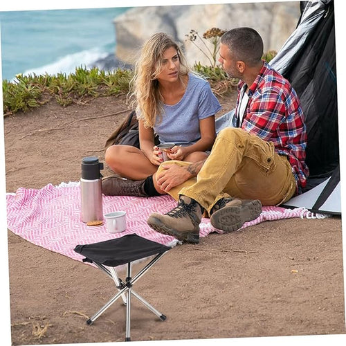 1set Ultralight Portable Folding Stool Camping Chair Outdoor Telescopic for Fishing Sports Gardens