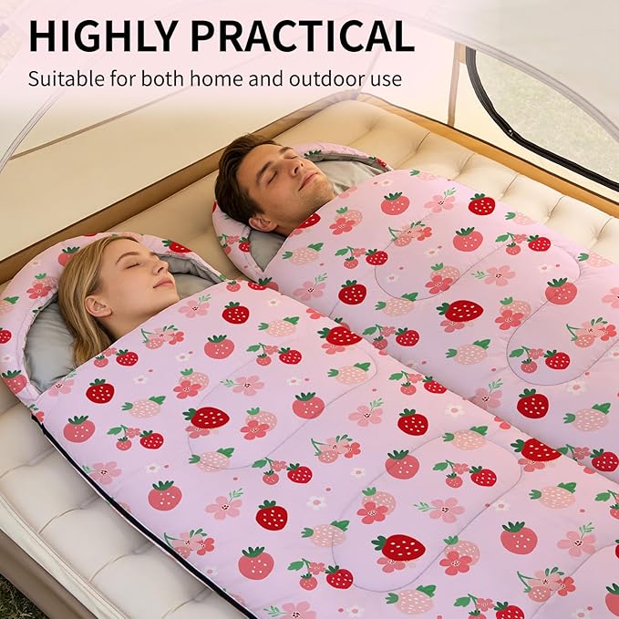 Camping Sleeping Bags Lightweight Waterproof Sleeping Bag and Compact with Compression Sack for Outdoor
