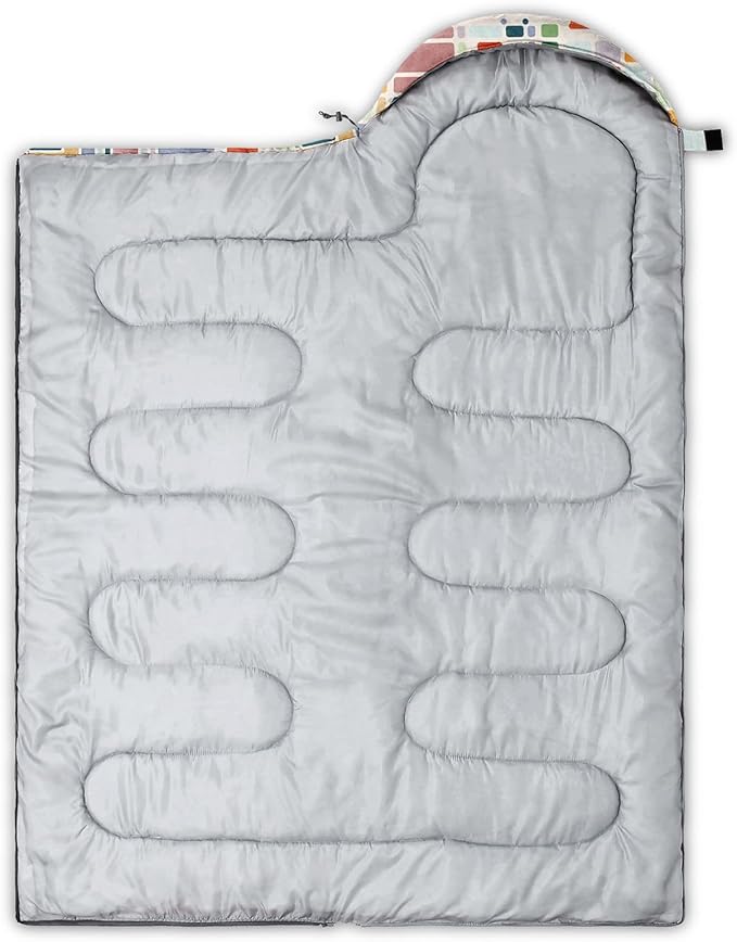 Kids Sleeping Bag for Boys GirlsBlue Ripples Print-Lightweight Warm Portable Outdoor Indoor-Waterproof Cold Weather Resistant Sleeping Bag for Camping Hiking