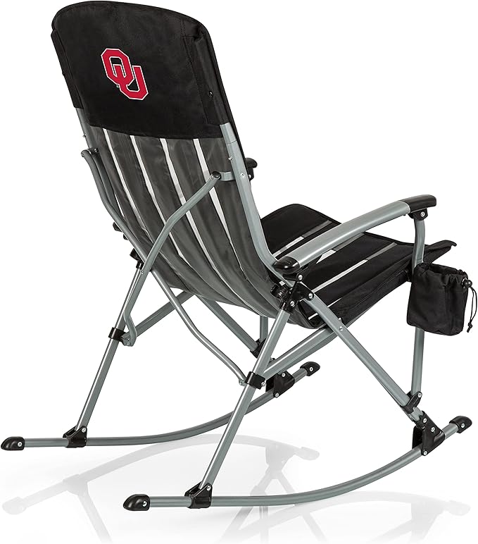 Picnic TIME NCAA Unisex-Adult NCAA Outdoor Rocking Camp Chair XL Heavy Duty Camping Chair for Adults