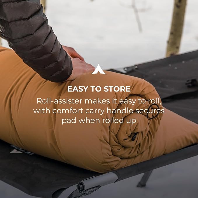 Teton Outfitter Canvas Camping Pad Comfort Infused Sleeping Pad Glamping Level Comfort with a Cloud Like Mattress Perfect with Outfitter Camp Cots