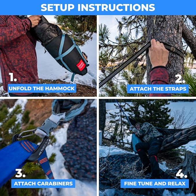 GRAND TRUNK Evolution 20 Down Hammock – Cold Weather Hammock with Integrated Sleeping Bag &amp Underquilt 20°F Rated Lightweight Camping &amp Backpacking Hammock