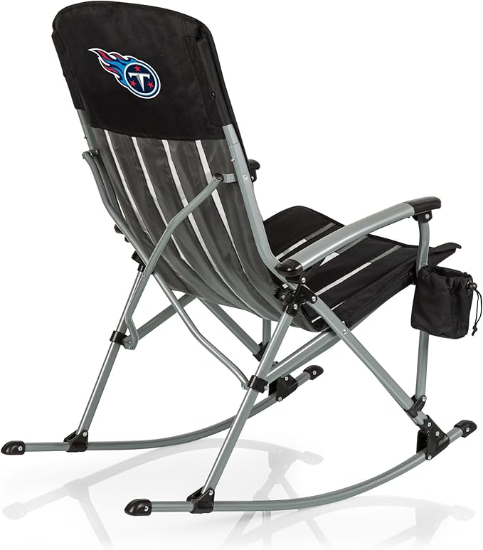 Picnic TIME NFL Unisex-Adult NFL Outdoor Rocking Camp Chair XL Heavy Duty Camping Chair for Adults