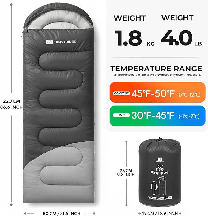 Sleeping Bags for Adults Warm WeatherBackpacking Compact Lightweight Camping Sleeping Bag with Compression Sack for KidsCamping Essentials Gear for HikingTravelClimbOutdoor Indoor