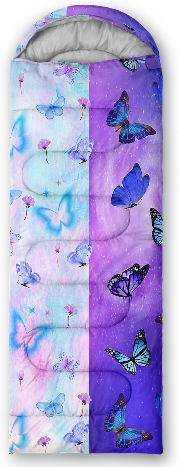 AILONEN Outer Space Astronaut Camping Sleeping BagsLightweight &amp Waterproof3 Season Warm &amp Cool WeatherCartoon Sleeping Bags for KidsBoys Girls TravellingOutdoors