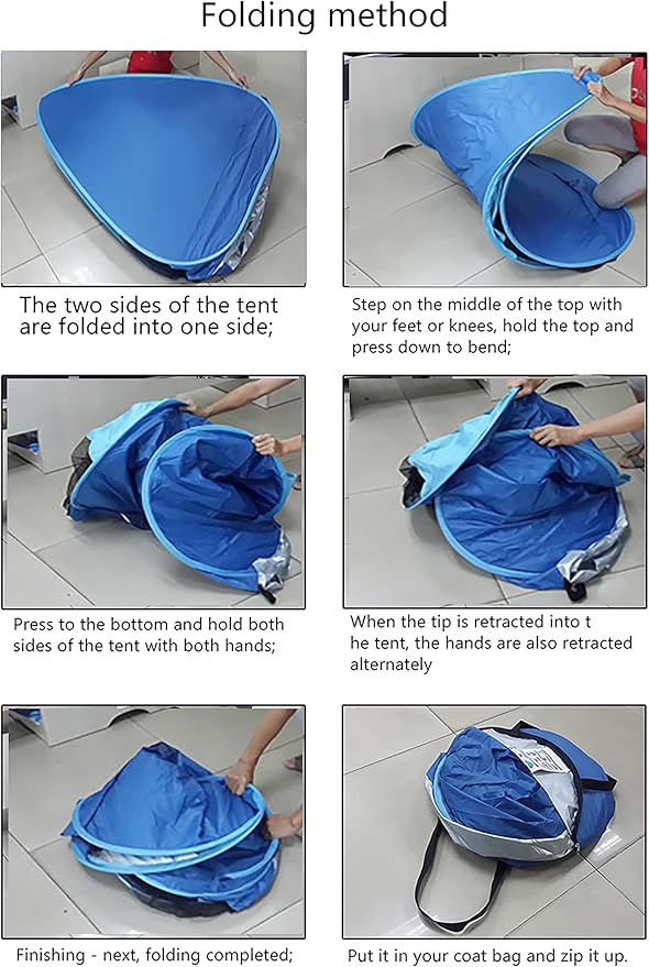 Family Beach Tent and Sun Shade UV50 Cabana Shelter CampingHikingFishingLightweight PortableBreathableand WindproofCollapsible