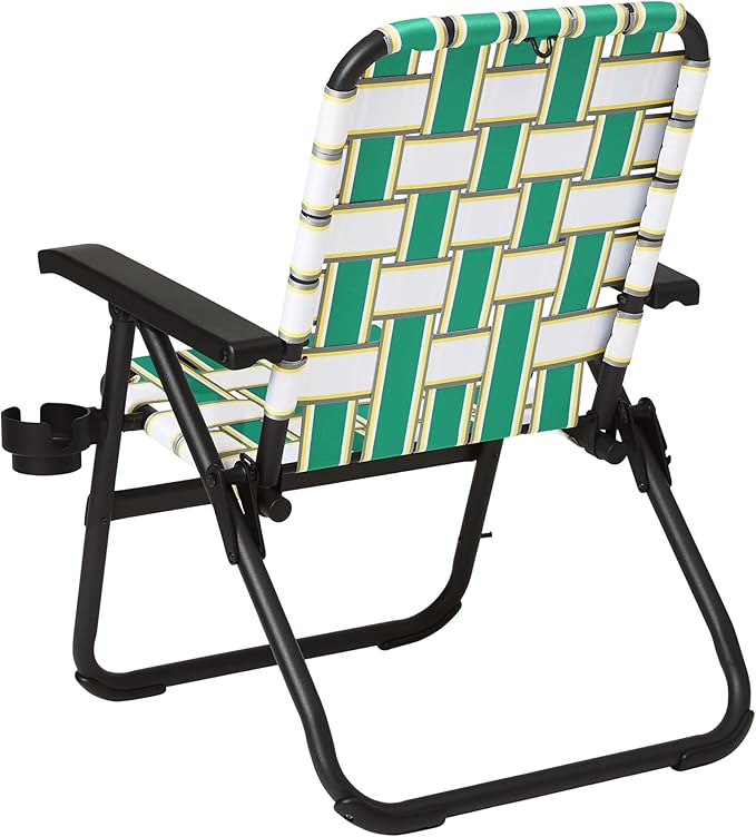 Tommy Bahama Retro Charm Backpack Strap Lawn Chair Durable Lightweight and Comfortable Outdoor Seating Green