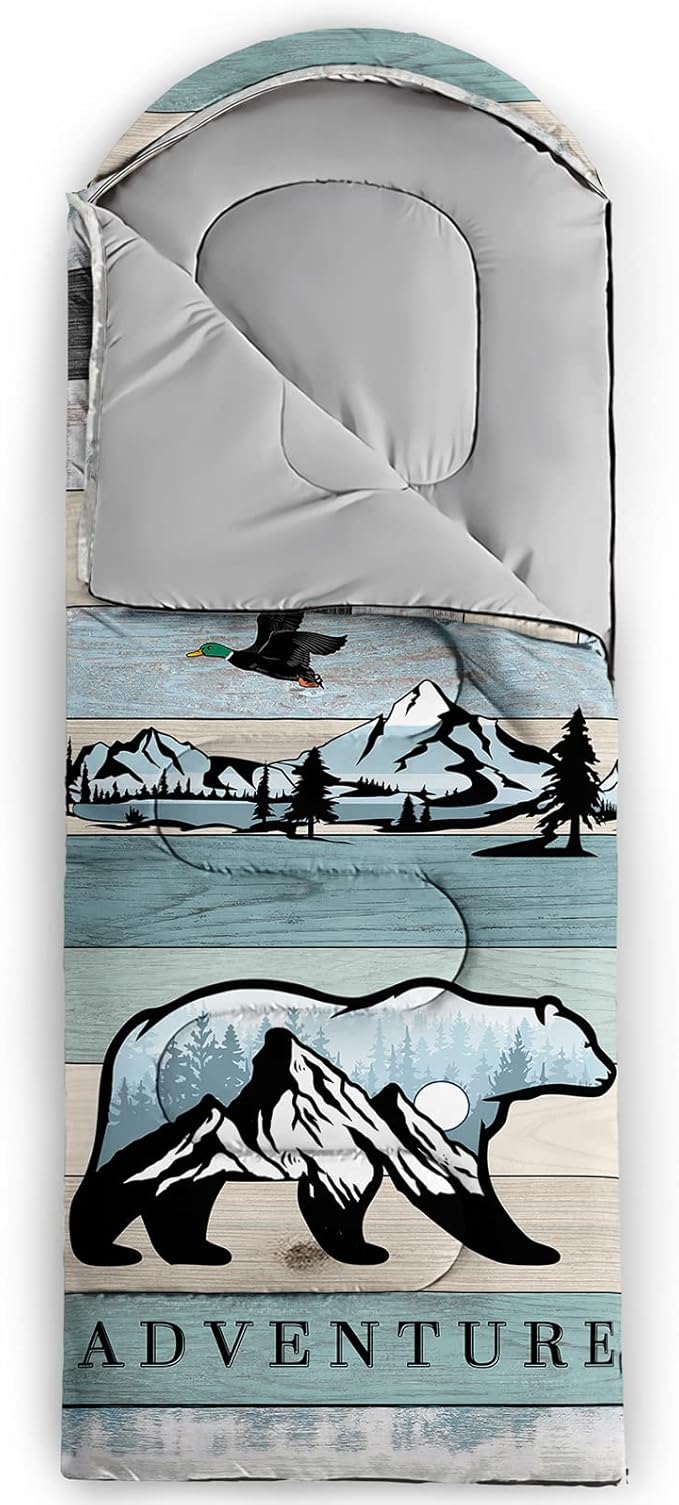 Axolotl Unicorn Sleeping Bag for Kids Boys Girls–Lightweight Warm Cold Weather Sleeping BagsWaterproof Portable Sleeping Bag with Compression Sack for Camping Backpacking Outdoor Indoor