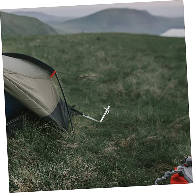 4Pcs Metal Ground Stakes Durable Gardening Tool for Tents Canopies and Plants Sharp Angle Design for Easy Insertion Heavy Duty Outdoor Use