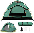Quick Set Up Waterproof 4-Person Camping Tent with Bug Netting - Instant Pop-Up Tent for Family Camping &amp Hiking | All-Weather 4-Season Outdoor Shelter