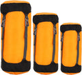 Compression Sack for Sleeping Bag Stuff Sack 3Pcs Compression Wateproof &amp Adjustable Nylon Sleeping Bag with Drawstring Lightweight for Traveling Camping Hiking Backpacking