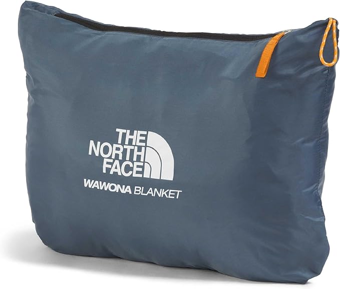 THE NORTH FACE Wawona Blanket - Insulated Blanket for Home and Camping Water Repellent Packable Design Granite Grey/Dust Orange One Size