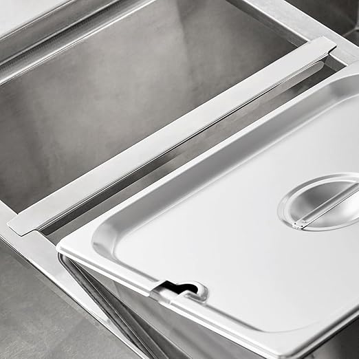 Stainless Steel Steam Table Rods Heavy-Duty Kitchen Buffet Divider Set Easy Wash Reusable Food Pan Organizer Commercial Catering Restaurant Cafeteria Banquet Wedding School Event Use