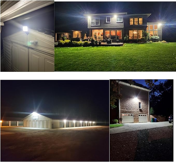 LED Flood Lights Outdoor 100W 13000LM IP65 Waterproof Adjustable Knuckle Mount LED Security Light800W Halogen Equiv5000K Daylight Dusk to Dawn Flood Light for Yard Garage2 Pack