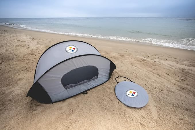 Picnic TIME NFL Manta Portable Beach Tent - Pop Up Tent - Beach Sun Shelter Pop Up