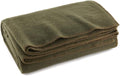 EverOne Olive Drab 80% Wool Fire Retardant Blanket - 66 X 90