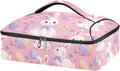 Casserole Carrier Cute RabbitsInsulated Casserole Carrier for Hot or Cold Food Thermal Lunch Tote for Potluck Parties Picnic Beach Fits 9 x 13 Inches Baking Dish