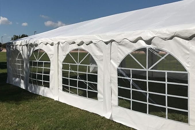 DELTA 26'x20' Budget PE Party Tent +(2) Long Bags + (1) Short Bag carpas para Fiestas Tents for Parties Outdoor Event Wedding Party Tent with Waterproof Top CoverRemovable Window Walls