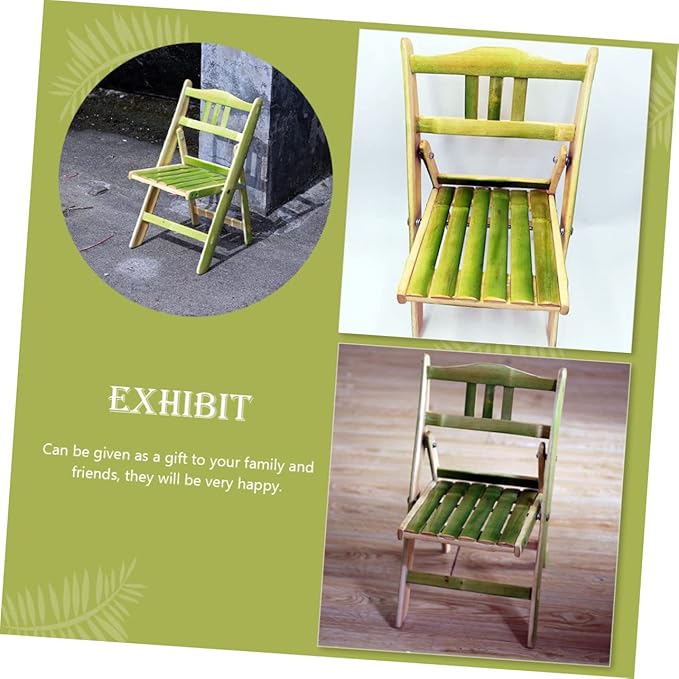 Bamboo Folding Chair Outdoor Beach Chair Comfortable Backrest Strong Stable