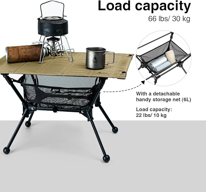 OneTigris SUPRAGRIS Camping Cot Dipper Camping Table