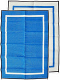 Mountain Mat 5x7 Solid Blue RV Patio Mat – Extra Thick 5mm Recycled Poly Rug – Heavy-Duty Waterproof Reversible – Premium Camping Mat for Deck Patio Beach (Blue NO Carry Bag 5'x7')